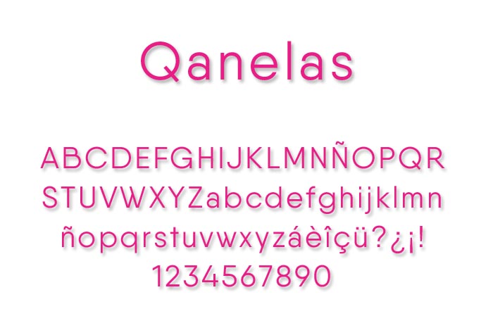 Qanelas Font + Web fonts