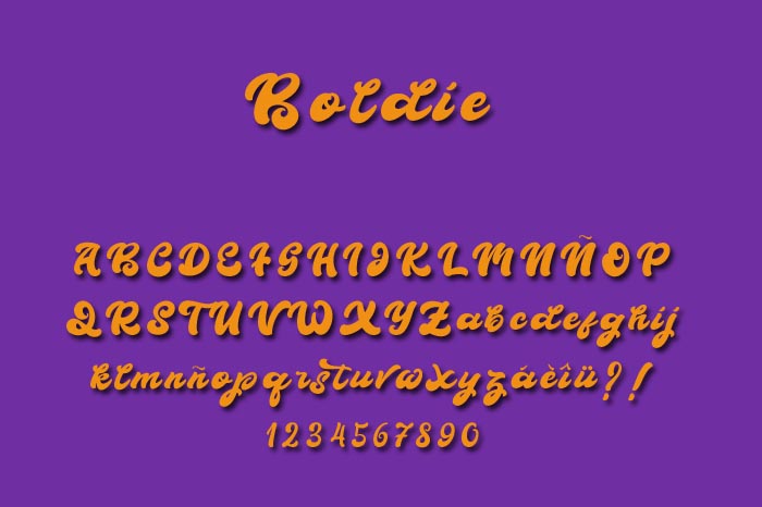 Boldie Script