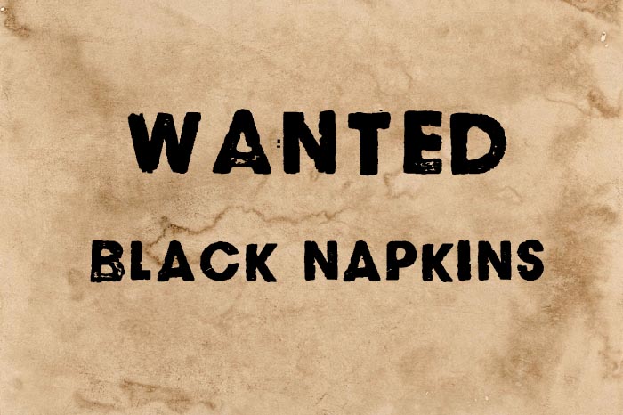 Black Napkins